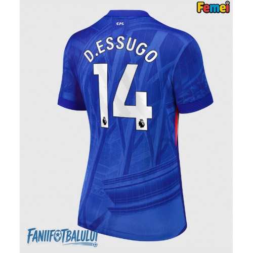 Chelsea Dario Essugo #14 Tricou Fotbal Replică 2025-26 Femei Acasa Chelsea Dario Essugo #14 Tricou Fotbal Replică 2025-26 Femei Acasa